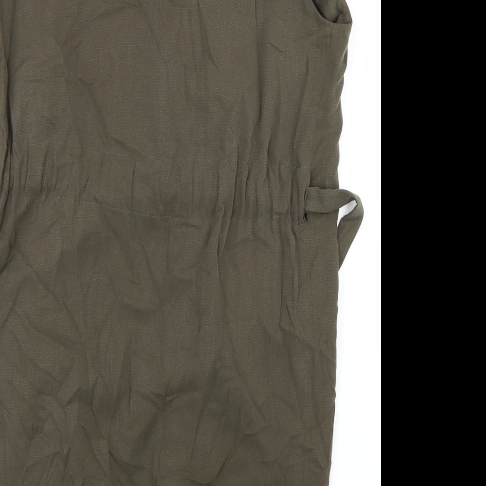 Zara Womens Green   Gilet Jacket Size S