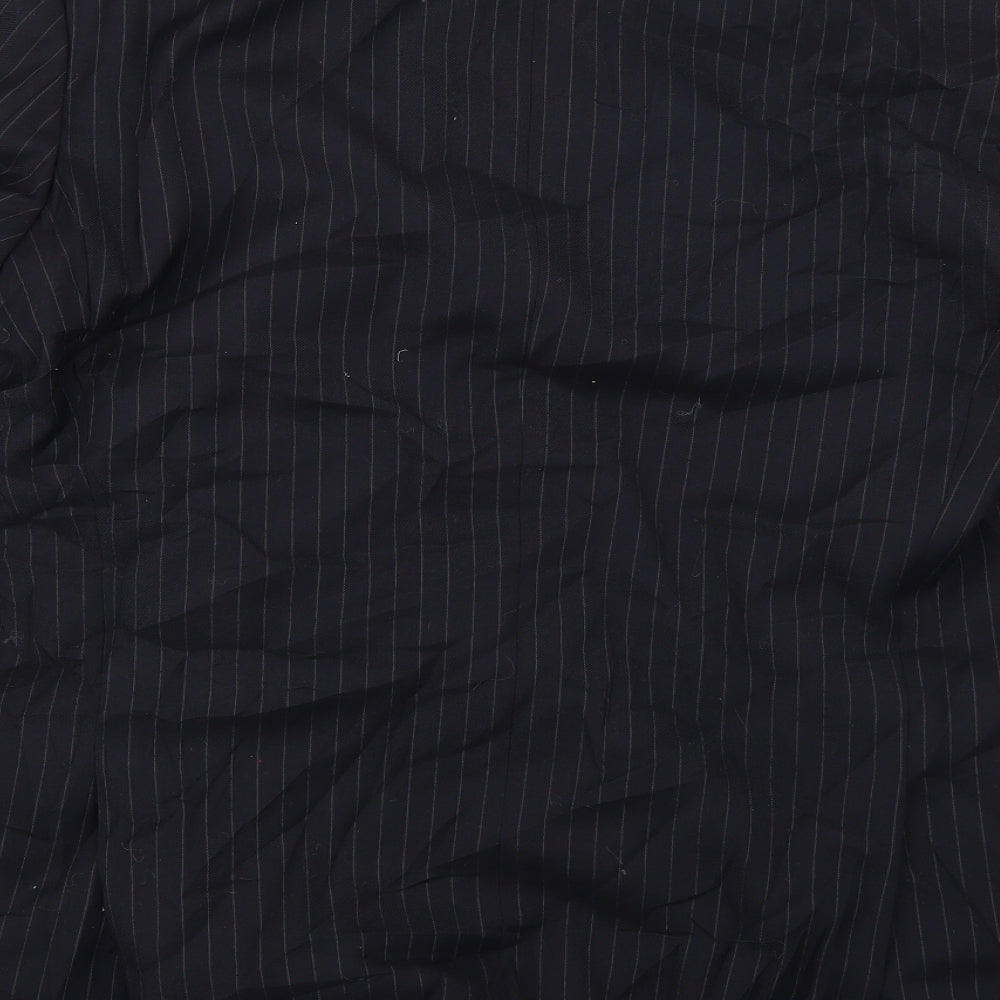 Varteks Mens Black Striped  Jacket Blazer Size 42