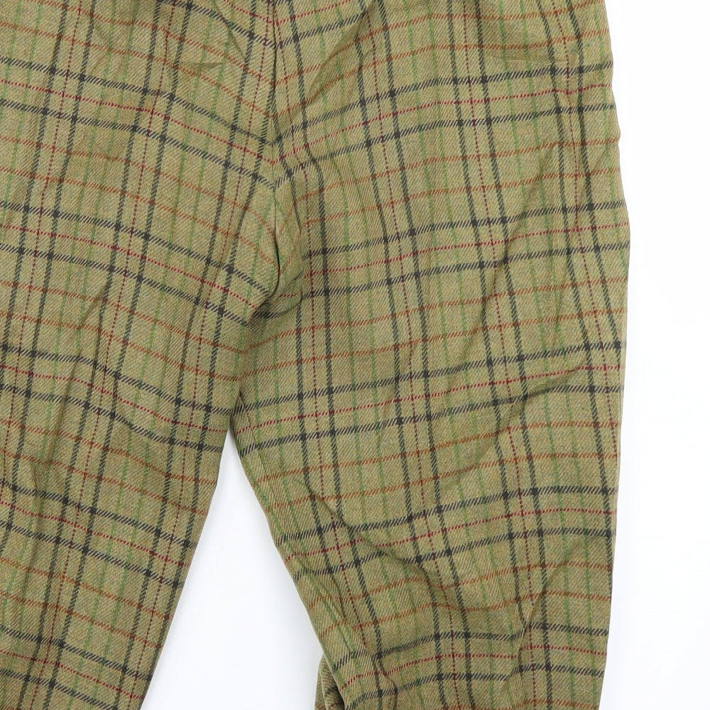 Redmayne Mens Green Plaid  Bermuda Shorts Size 34 in