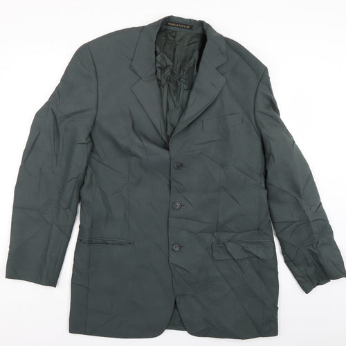 St Michael Mens Green   Jacket Blazer Size 40