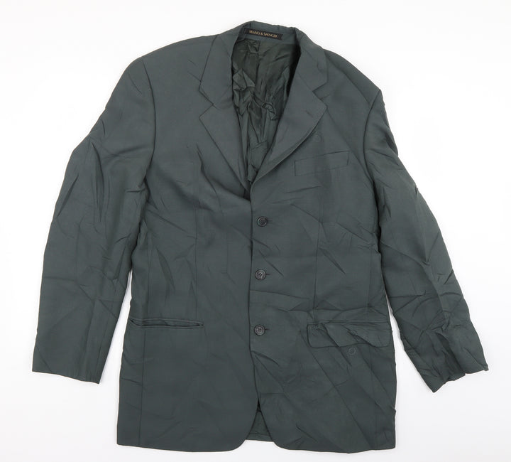 St Michael Mens Green   Jacket Blazer Size 40