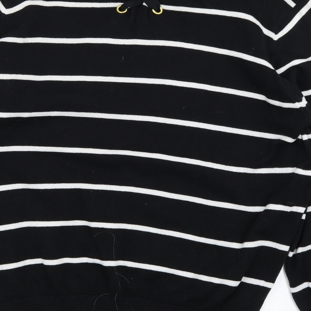 Primark Womens Black Striped  Pullover Jumper Size L