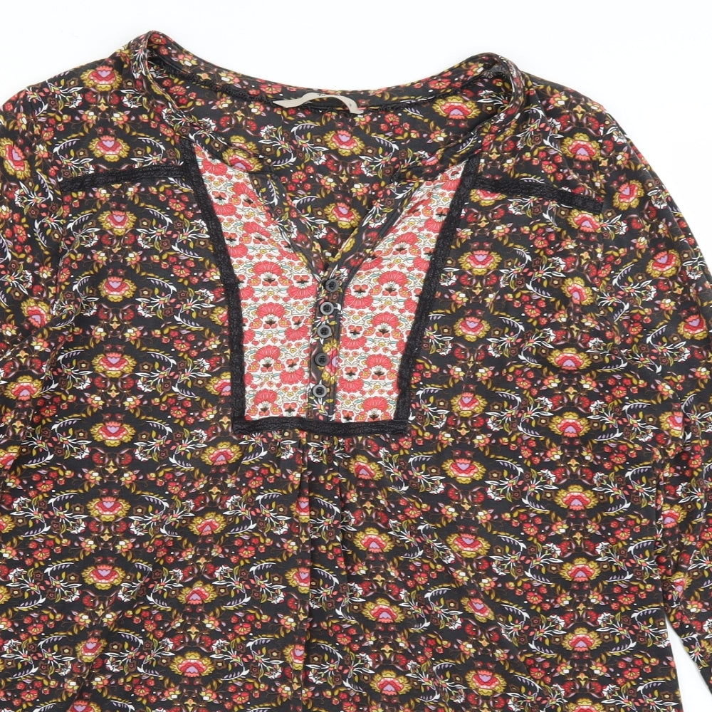 TU Womens Red Floral  Basic Blouse Size 18