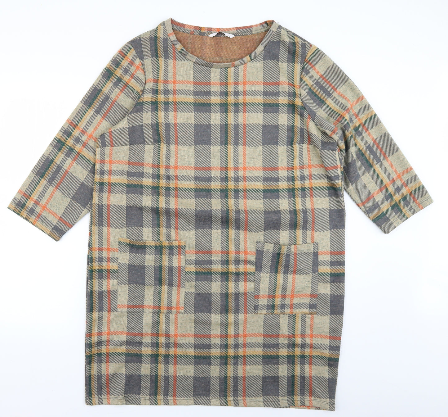 TU Womens Brown Plaid  A-Line  Size 18