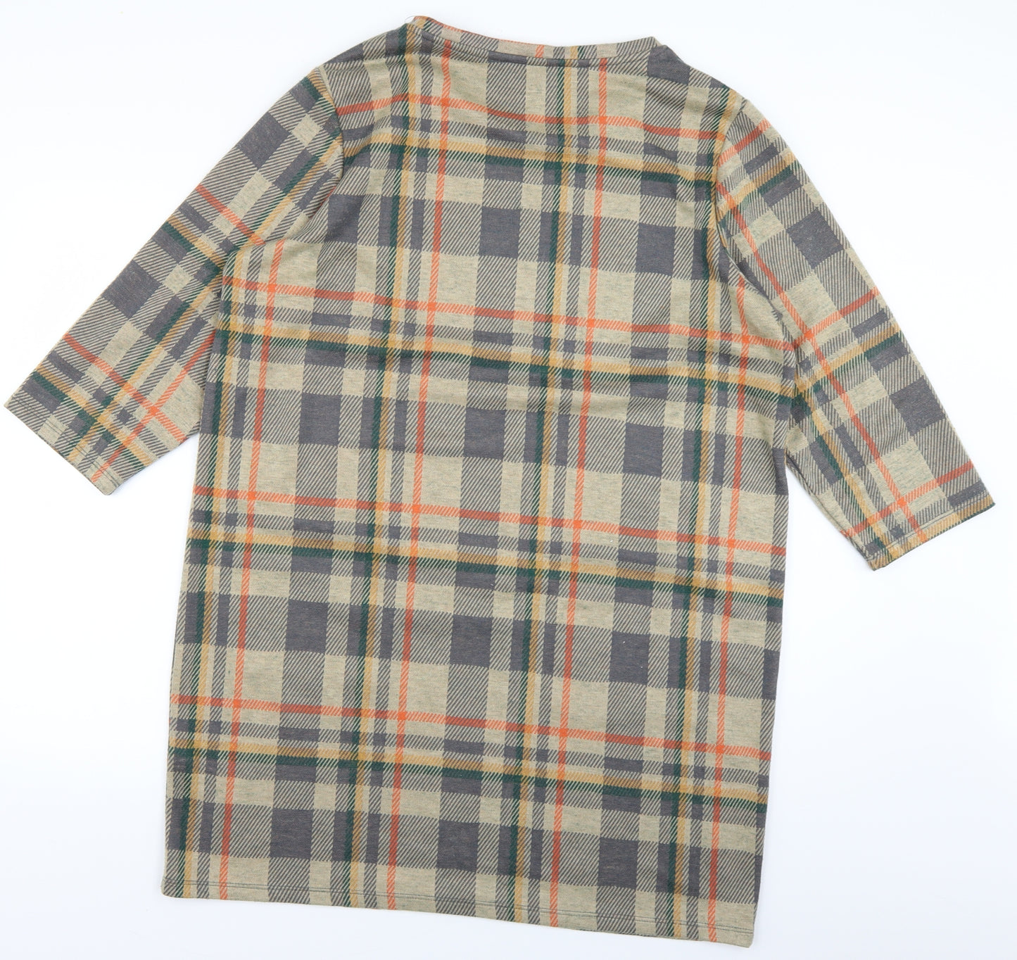 TU Womens Brown Plaid  A-Line  Size 18