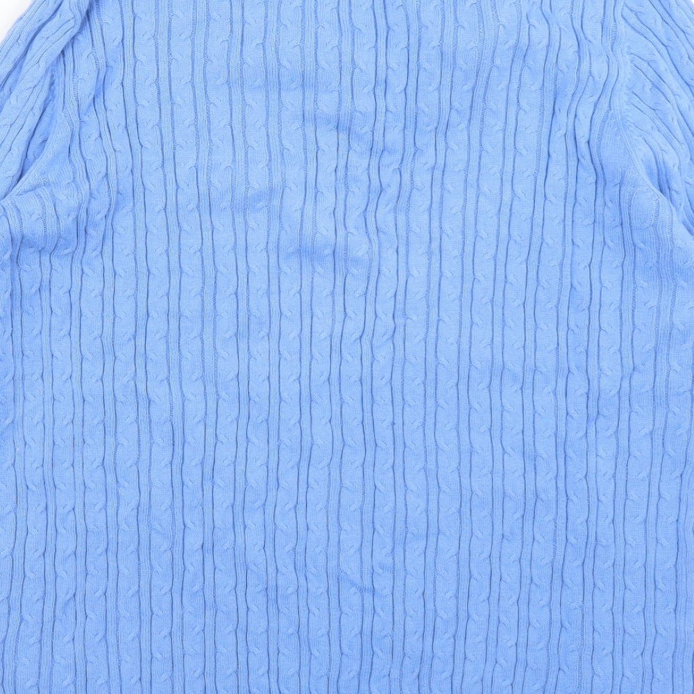 Julipa Womens Blue  Knit Pullover Jumper Size 12