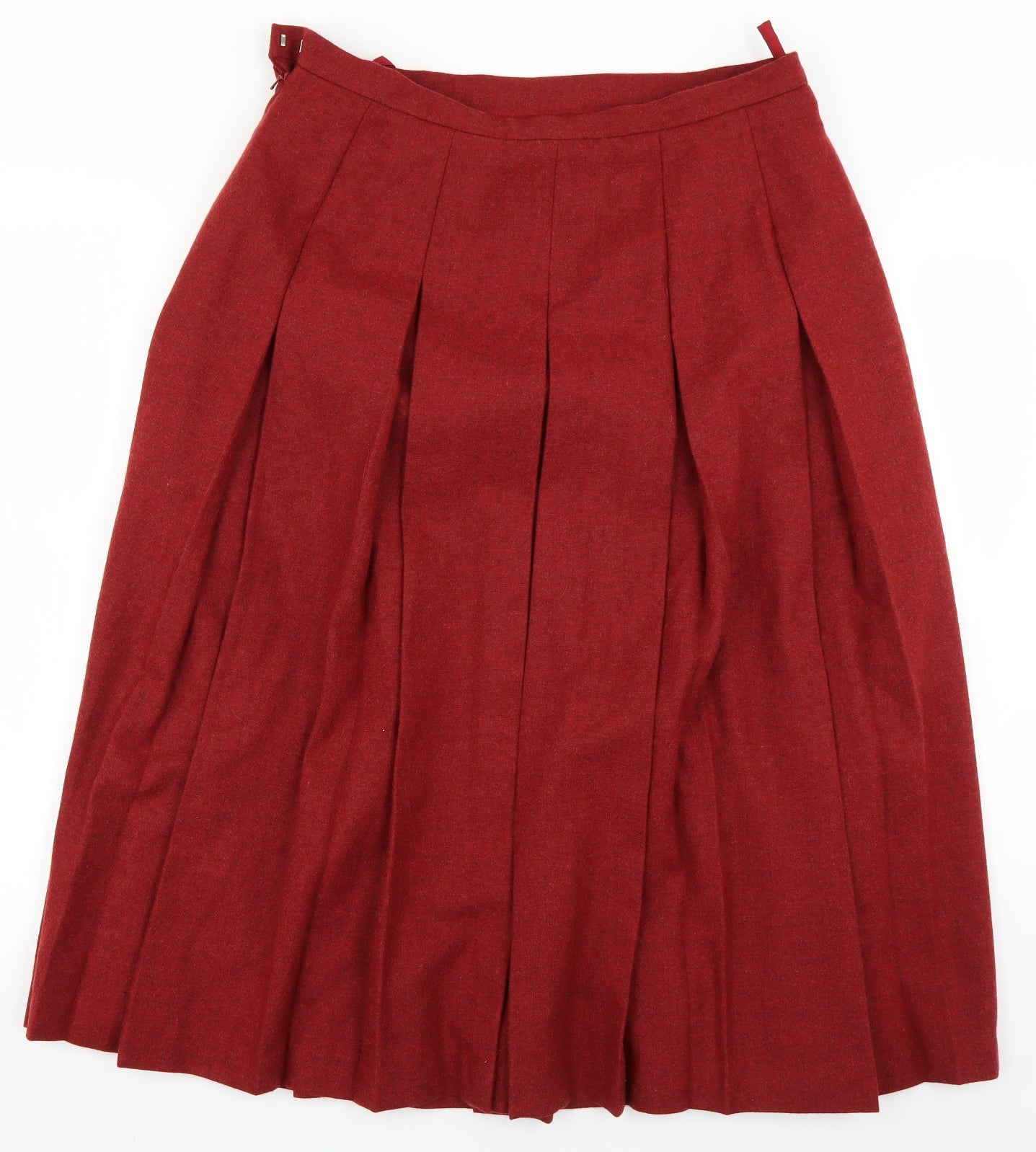 Country Casuals Womens Red   Pleated Skirt Size 16