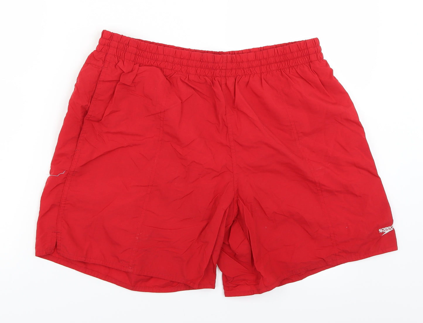 Speedo Mens Red   Athletic Shorts Size L