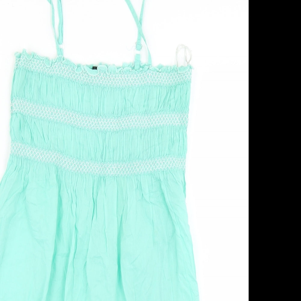 F&F Womens Blue Floral  Camisole T-Shirt Size L