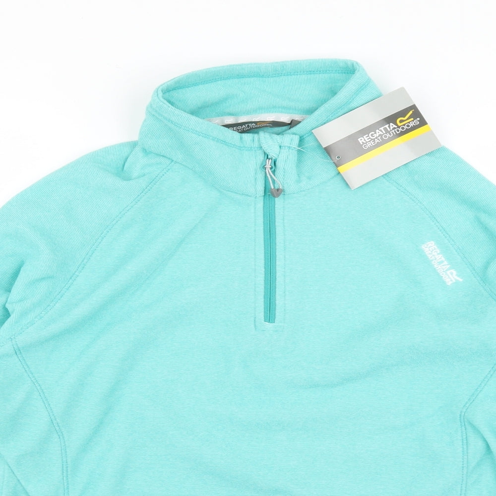 Regatta Womens Green  Fleece Full Zip Sweatshirt Size 16