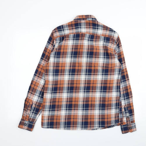 Easy Mens Multicoloured Check   Button-Up Size M