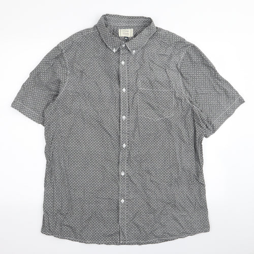 Asda George Mens Multicoloured Geometric   Button-Up Size XL