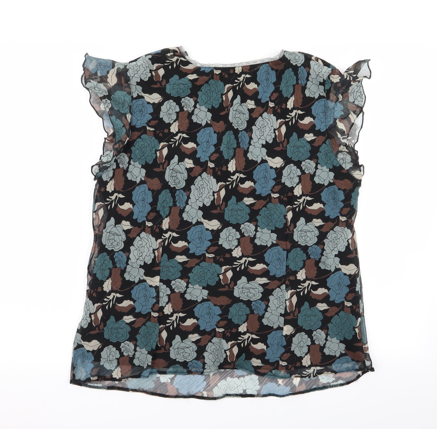 NHS Womens Multicoloured Floral  Basic Blouse Size 16