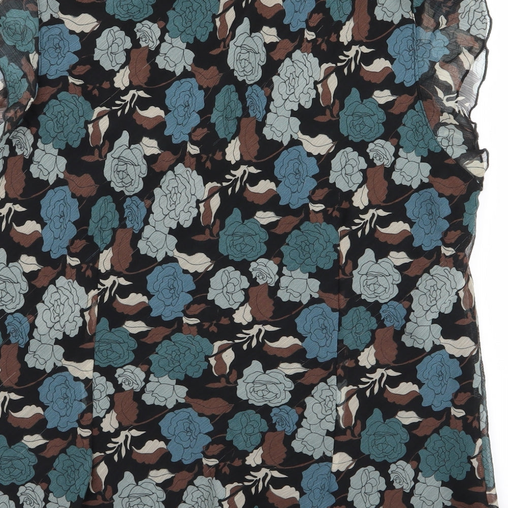 NHS Womens Multicoloured Floral  Basic Blouse Size 16
