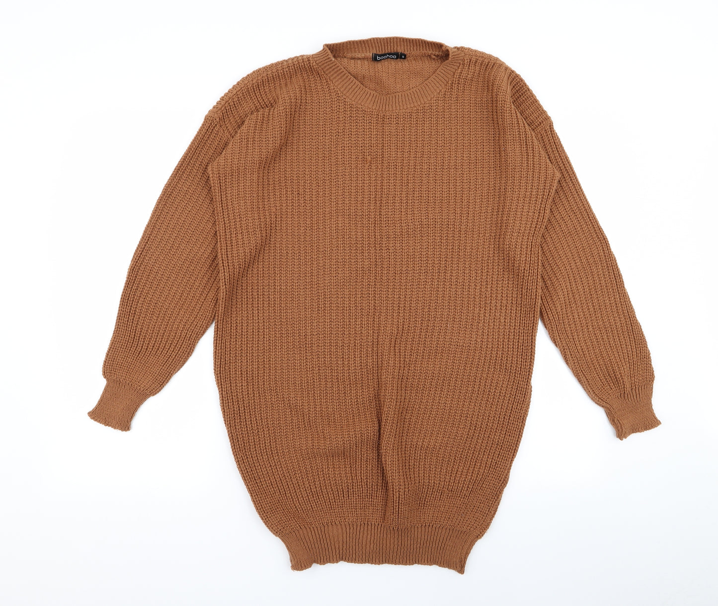 Boohoo Womens Brown   Jumper Dress  Size S