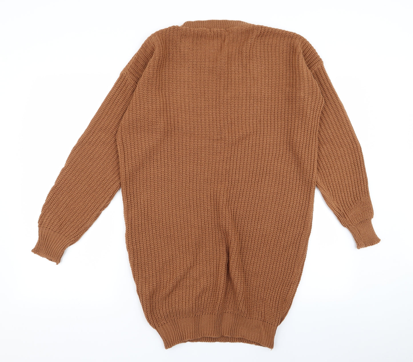 Boohoo Womens Brown   Jumper Dress  Size S