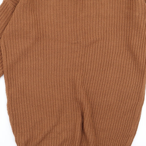 Boohoo Womens Brown   Jumper Dress  Size S