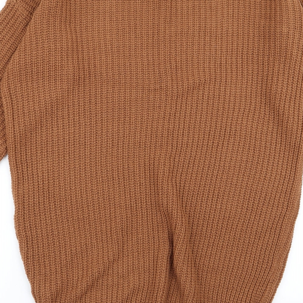 Boohoo Womens Brown   Jumper Dress  Size S