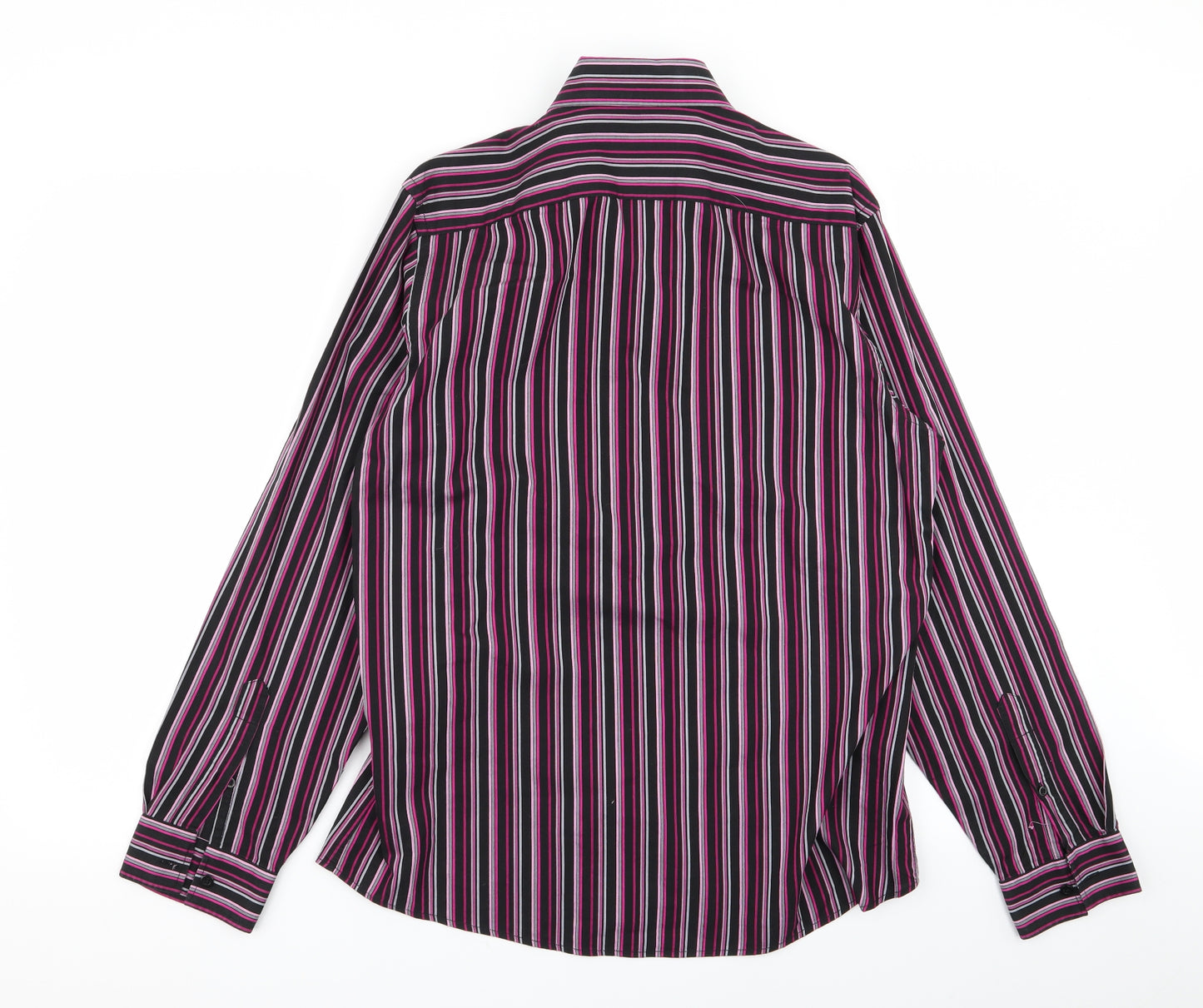 jack reid Mens Multicoloured Striped   Button-Up Size M