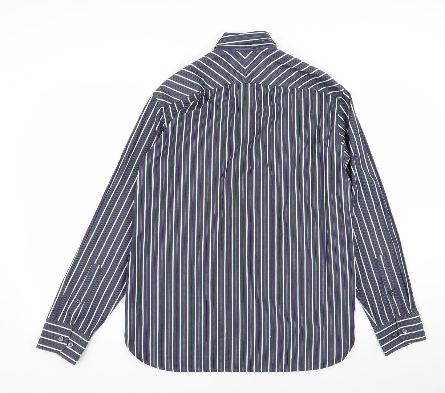 Blue Harbour Mens Multicoloured Striped   Button-Up Size M