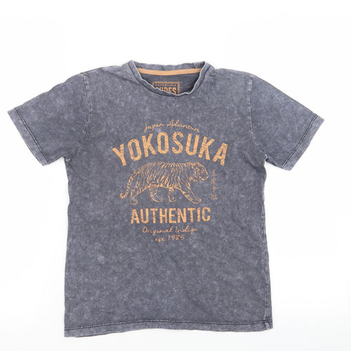 Matalan Boys Grey   Basic T-Shirt Size 9 Years