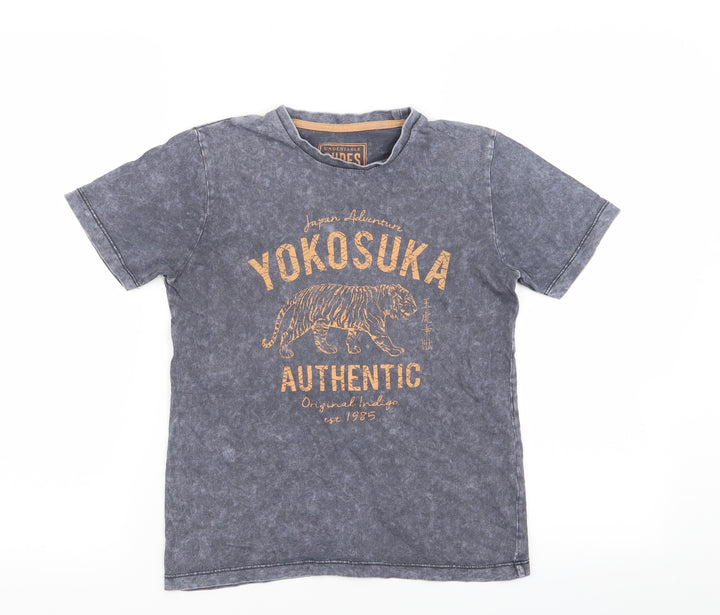 Matalan Boys Grey   Basic T-Shirt Size 9 Years