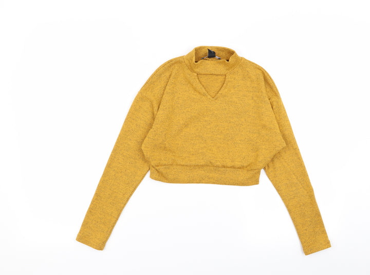 New Look Girls Yellow   Basic T-Shirt Size 9 Years