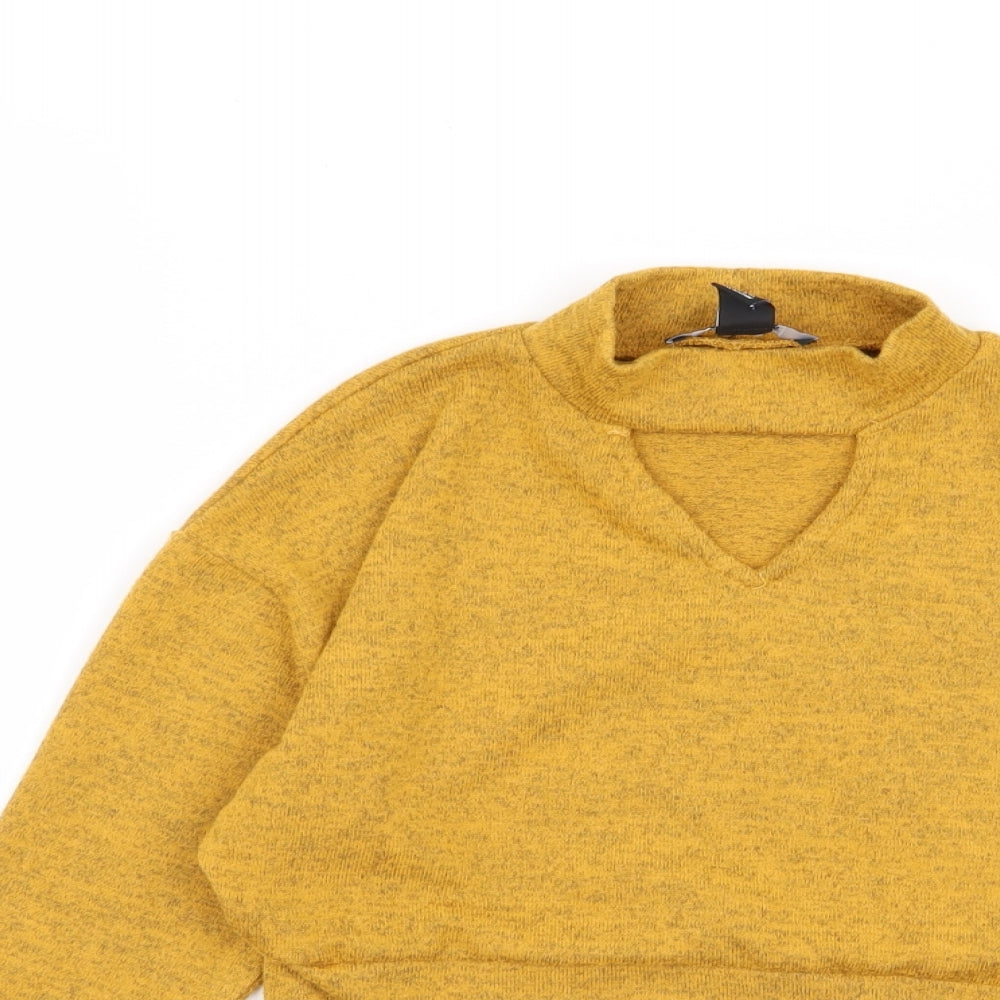 New Look Girls Yellow   Basic T-Shirt Size 9 Years