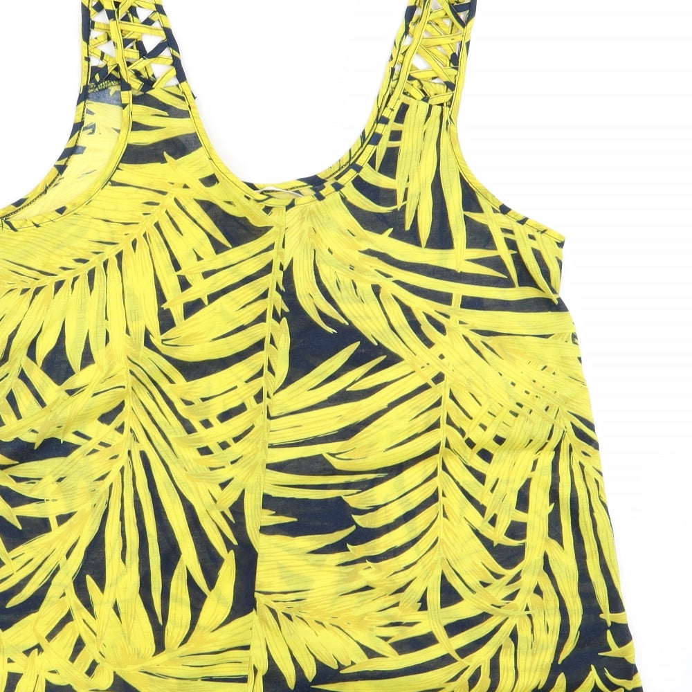 H&M Womens Multicoloured Floral  Basic Tank Size 4