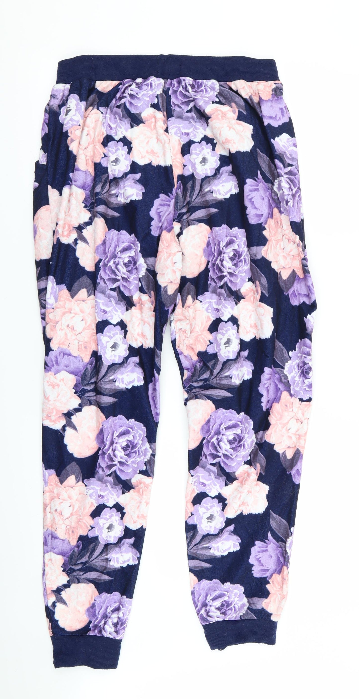 F&F Womens Multicoloured Floral  Babydoll Pyjama Pants Size M