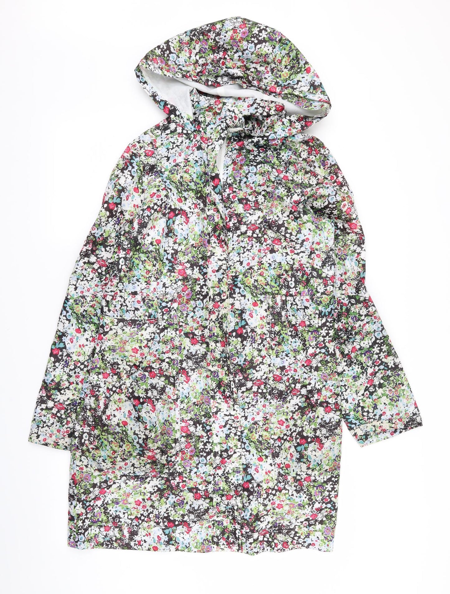 new lool Womens Multicoloured Floral  Jacket Coat Size 10