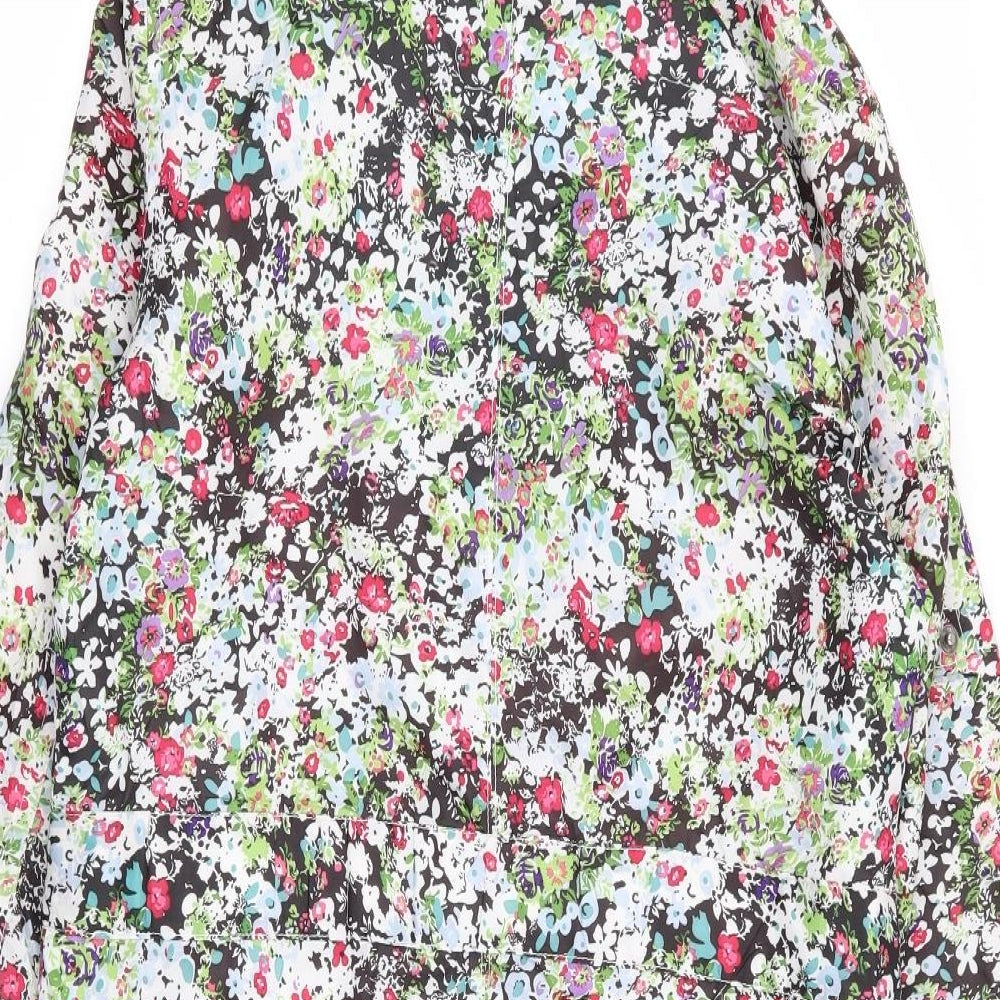 new lool Womens Multicoloured Floral  Jacket Coat Size 10