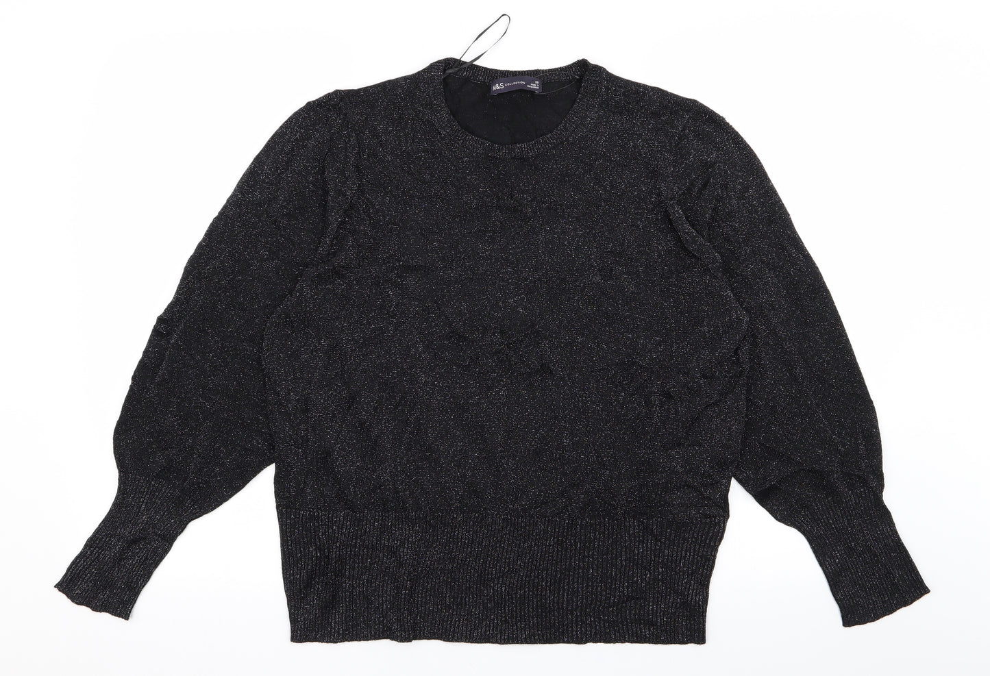 M&S Womens Black   Pullover Jumper Size 20