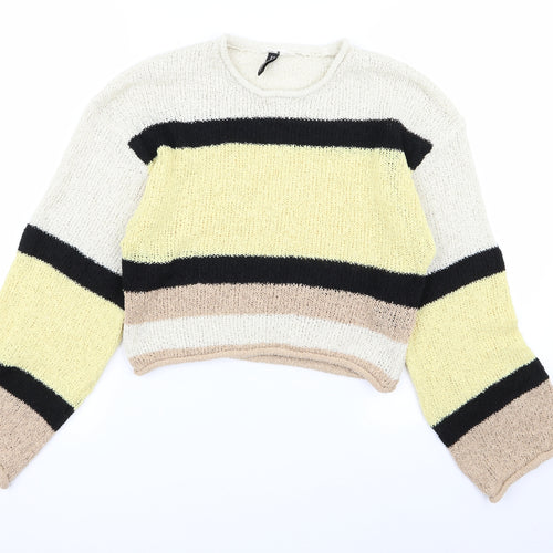 Divided by H&M Womens Multicoloured Striped  Pullover Jumper Size S