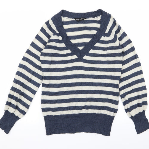 Dorothy Perkins Womens Multicoloured Striped  Pullover Jumper Size 10