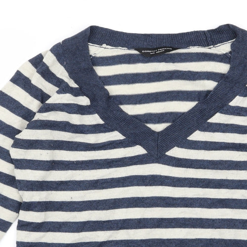 Dorothy Perkins Womens Multicoloured Striped  Pullover Jumper Size 10