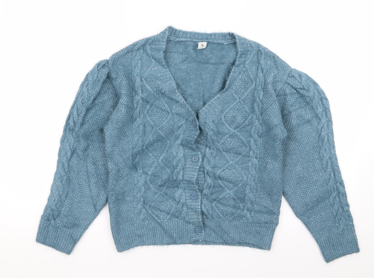 TU Girls Blue   Cardigan Jumper Size 10 Years