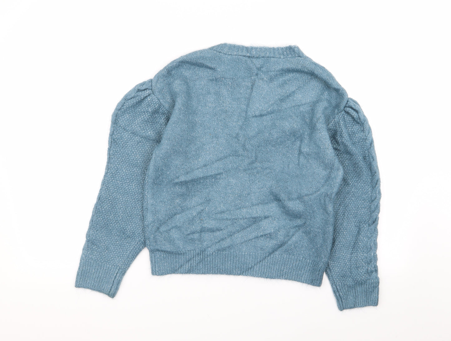 TU Girls Blue   Cardigan Jumper Size 10 Years