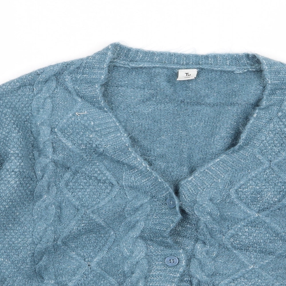 TU Girls Blue   Cardigan Jumper Size 10 Years