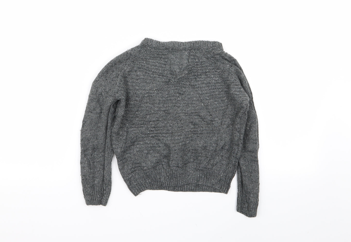 Rebel Boys Grey   Pullover Jumper Size 3-4 Years