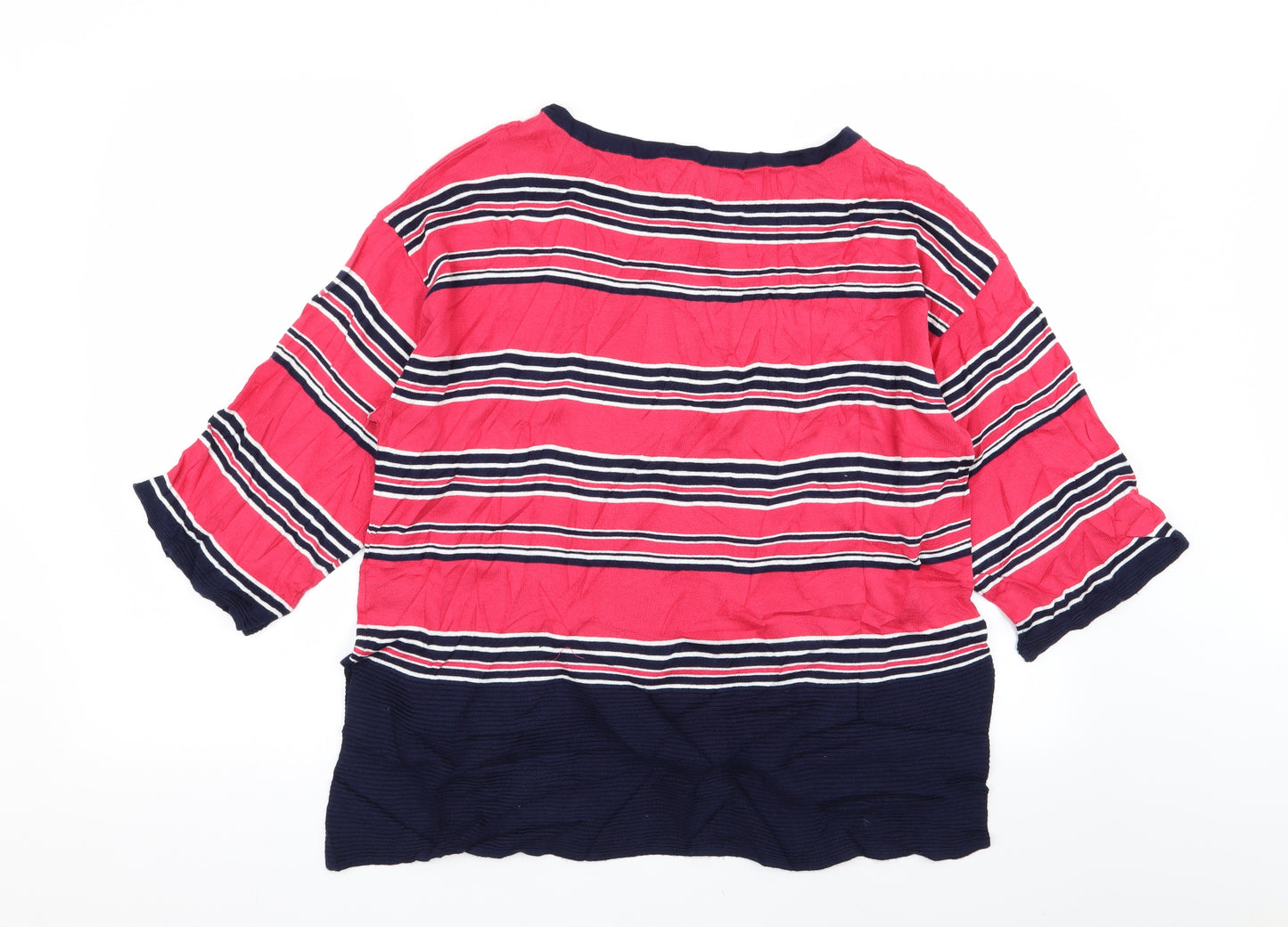 NEXT Womens Multicoloured Striped  Pullover Jumper Size 14