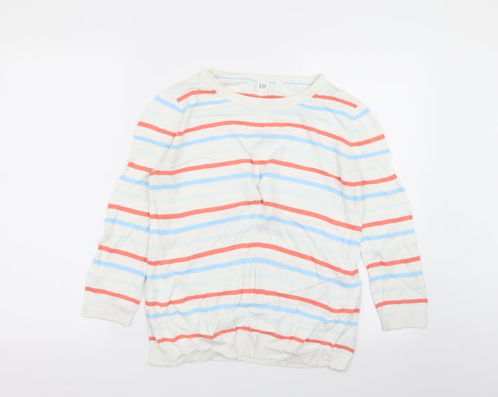 Gap Womens Multicoloured Striped Pullover Jumper Size S