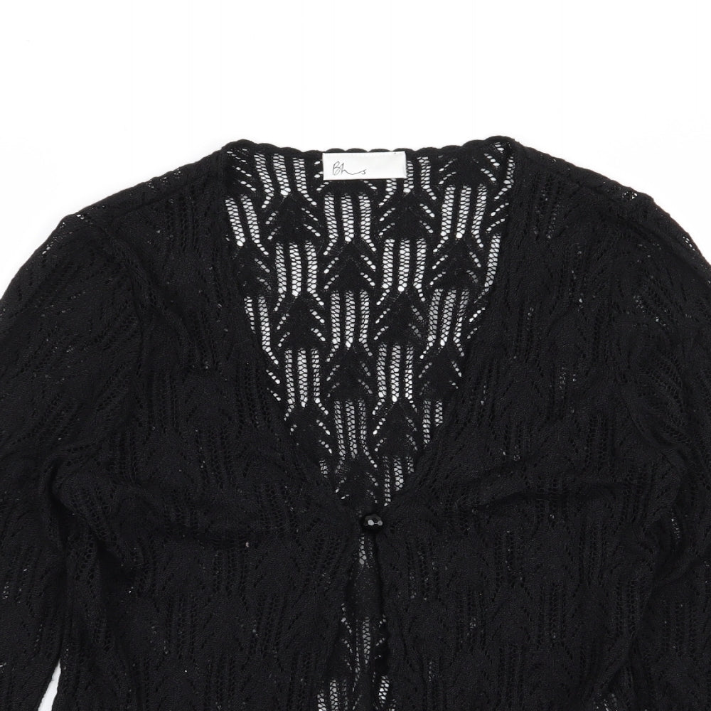 BHS Womens Black   Cardigan Jumper Size 12