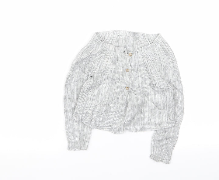 TU Girls Grey   Cardigan Jumper Size 2 Years  - SIZE 18-24M