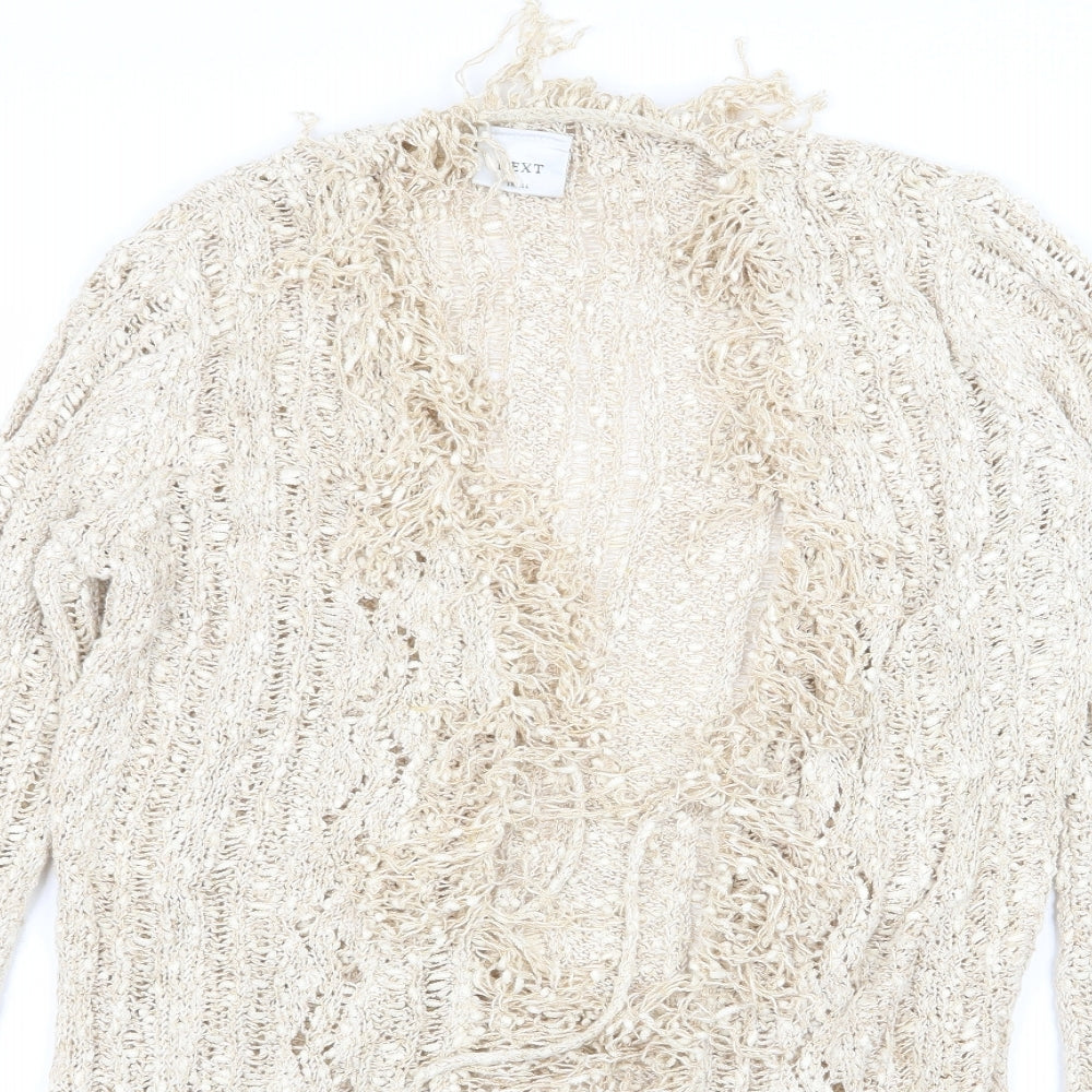 NEXT Womens Beige   Cardigan Jumper Size S