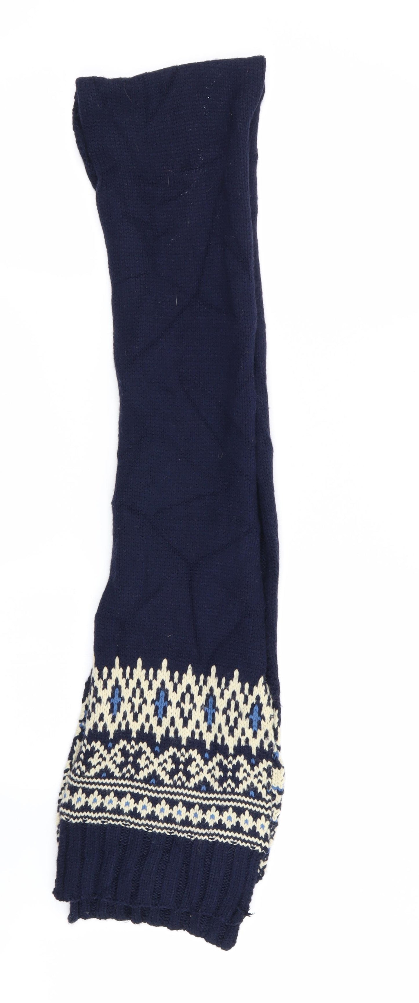 New Look Mens Blue Geometric  Scarf  One Size