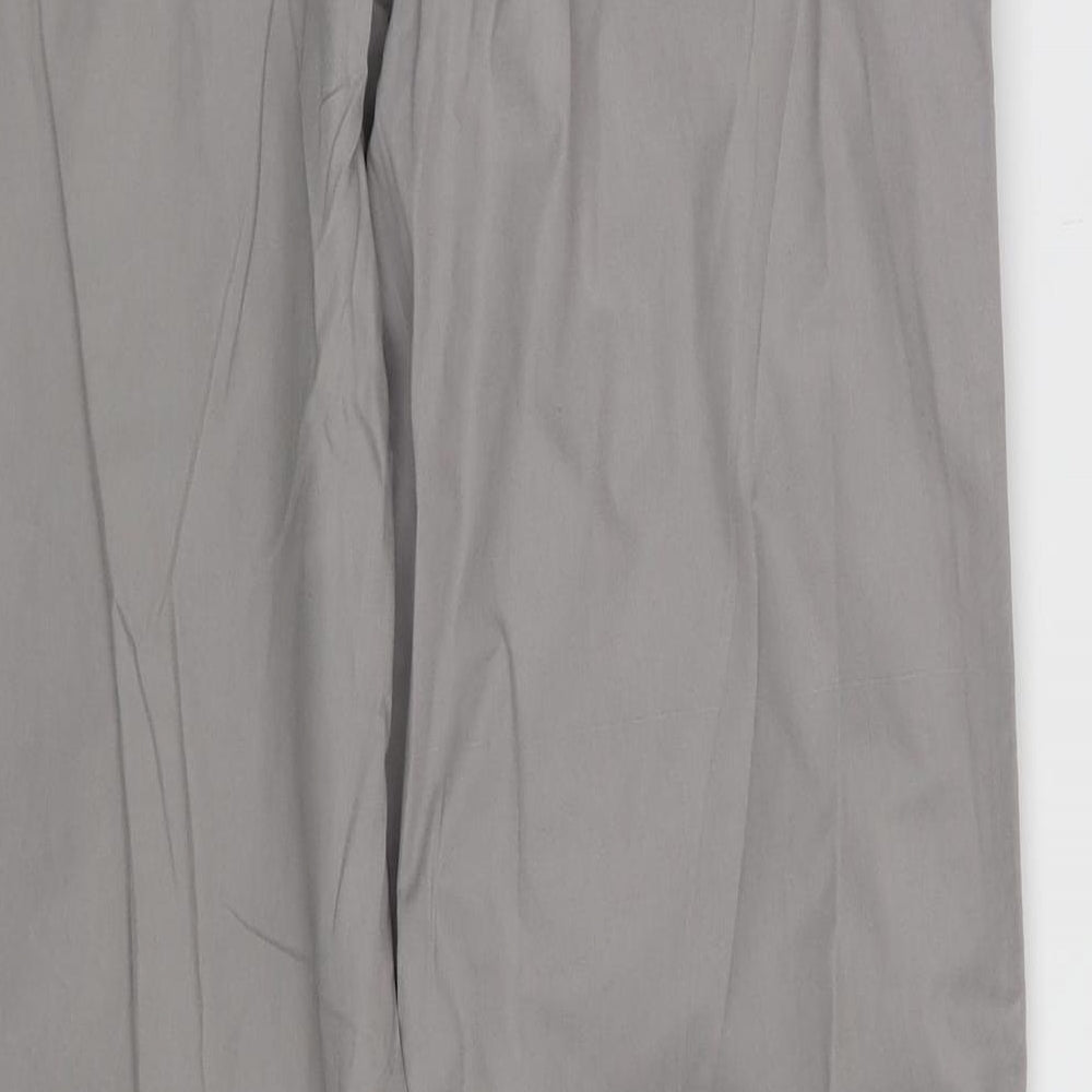 M&S Womens Grey   Cargo Trousers Size 14 L30 in