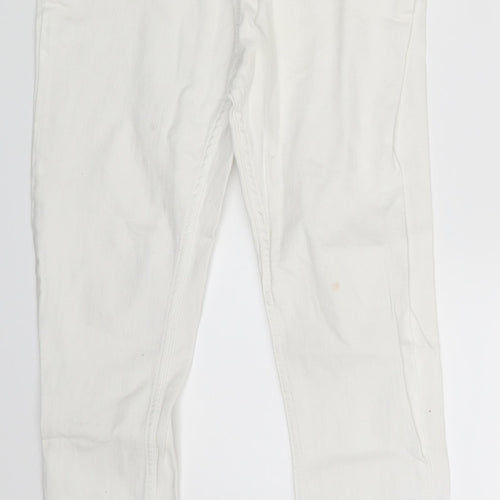 Forgina Womens White  Denim Skinny Jeans One Size