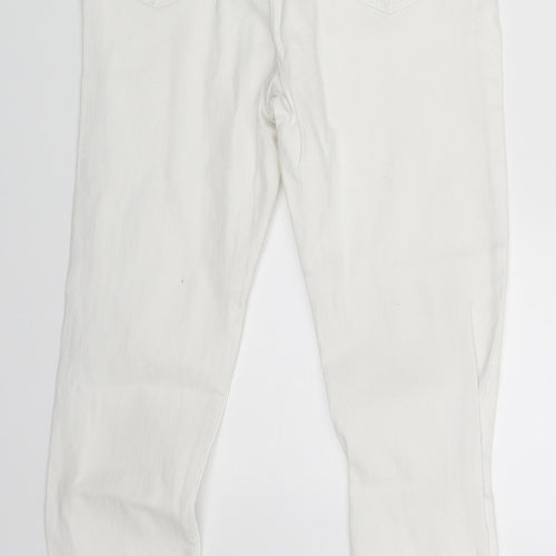 Forgina Womens White  Denim Skinny Jeans One Size