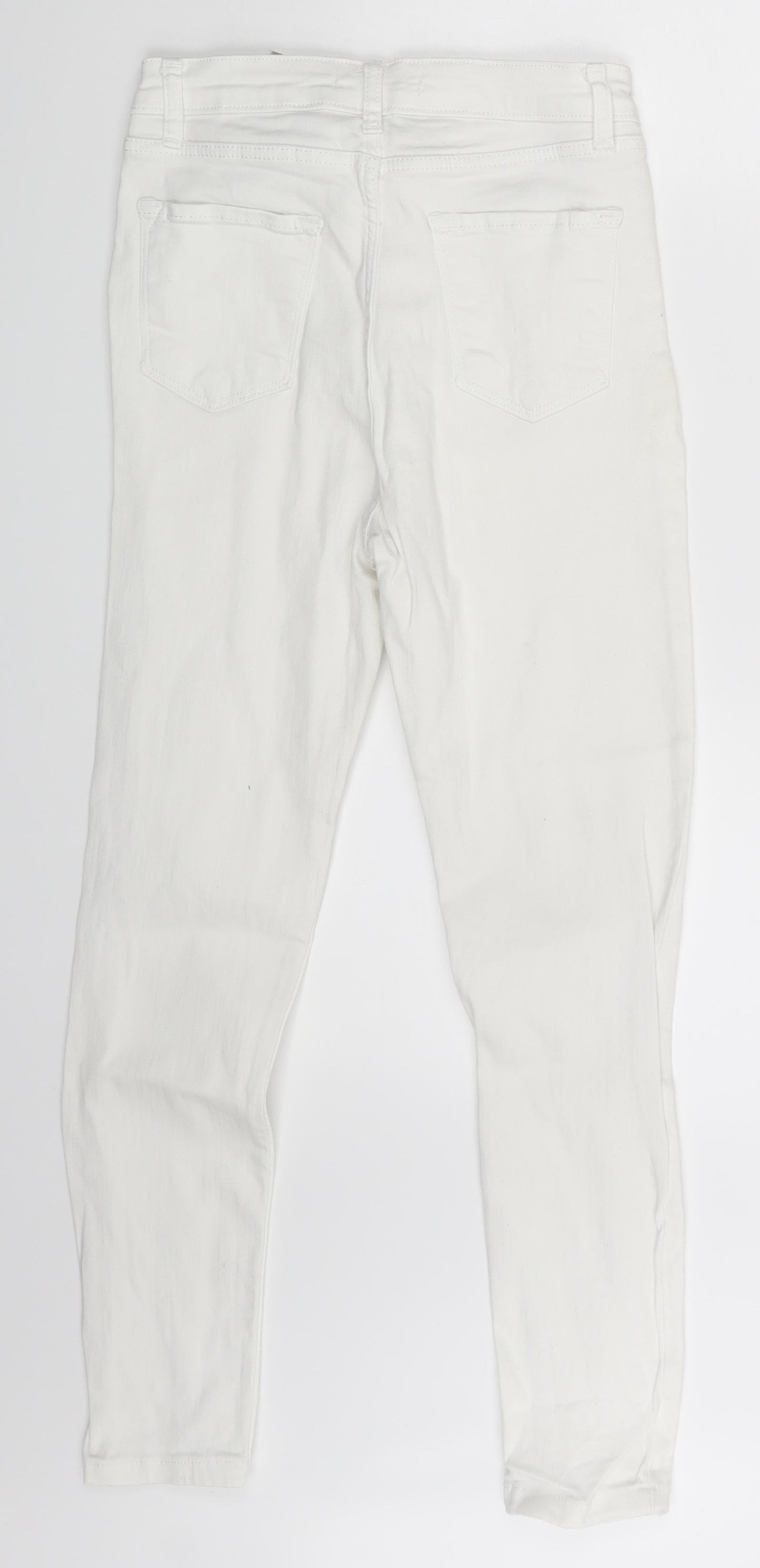 Forgina Womens White  Denim Skinny Jeans One Size